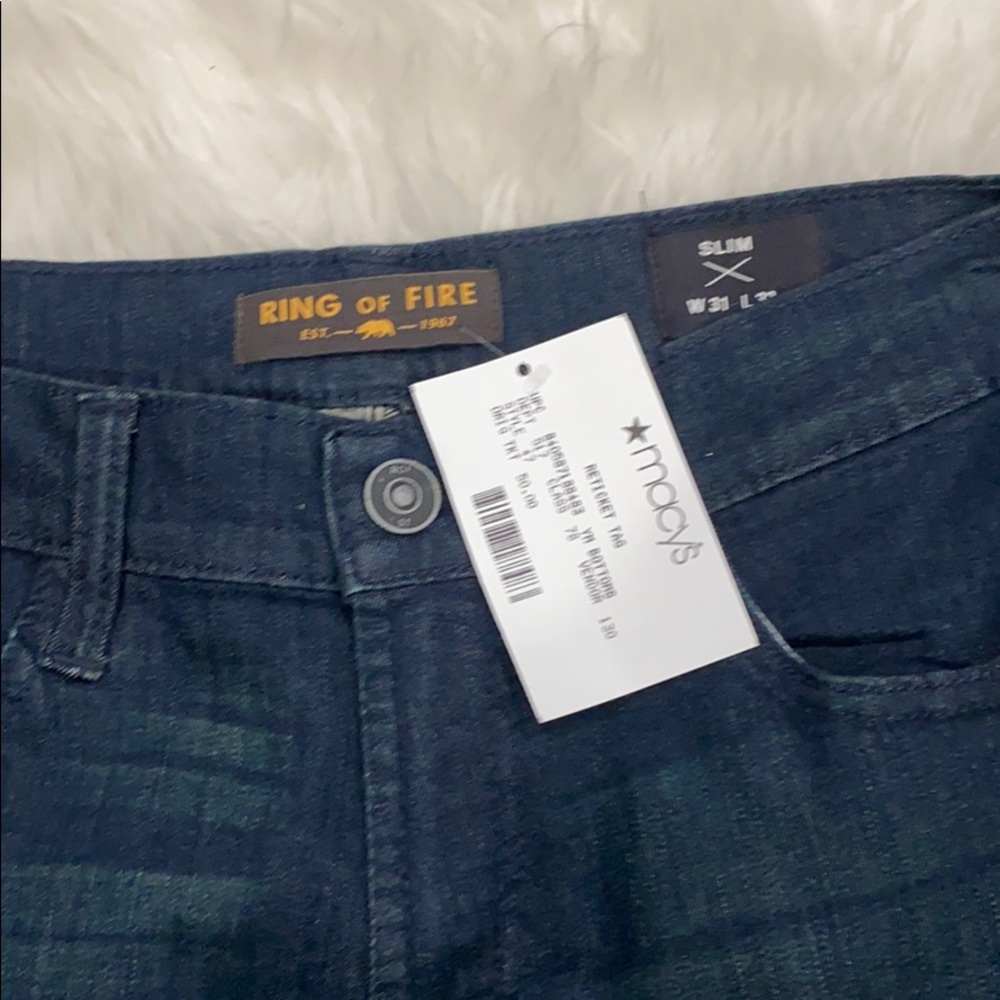 Ring Of Fire Mens Rexford Slim Fit Jeans - Picture 6 of 6